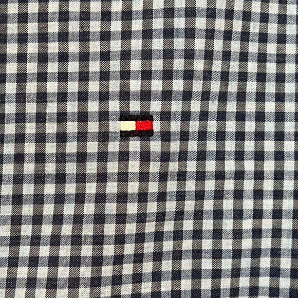 Tommy Hilfiger Blue Checkered Long Sleeve Button Up Shirt Mens Size XS - Picture 3 of 13